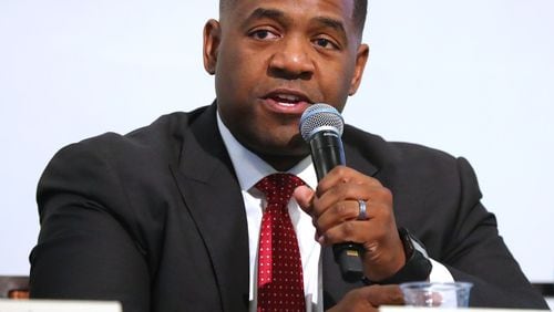 Atlanta City Council President Ceasar Mitchell participated in a mayoral forum at the Loudermilk Conference Center in Atlanta. Curtis Compton/ccompton@ajc.com