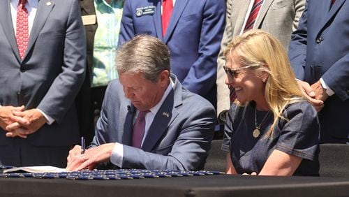Gov. Brian Kemp signed multiple education-related bills into law Tuesday, including "Addy's Law."