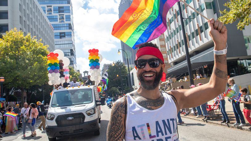 LGBTQ rights are among the many fronts in the culture war that have played a role in Georgia's U.S. Senate race. (Photo: Jenni Girtman for The Atlanta Journal-Constitution)
