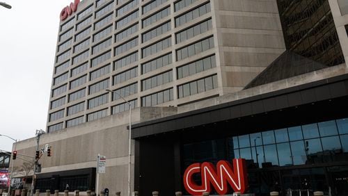 Views of the CNN center in Downtown Atlanta as seen on Monday, January 30, 2023. (Natrice Miller/natrice.miller@ajc.com) 