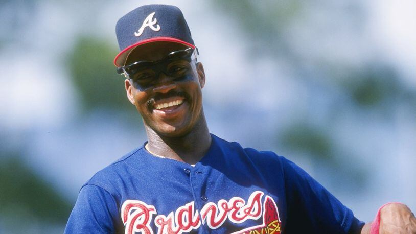First baseman Fred McGriff played five seasons with the Braves.