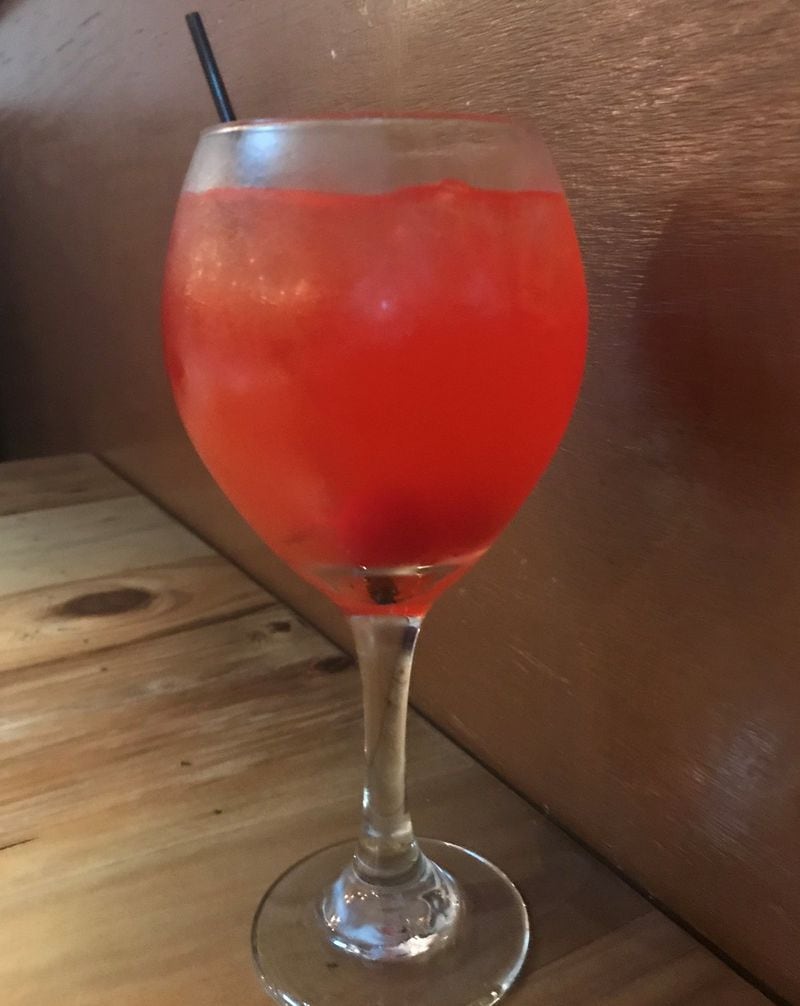 Red Kool-Ade Sangria is one of many sweet drinks on the menu at Soul Crab in College Park. LIGAYA FIGUERAS / LFIGUERAS@AJC.COM