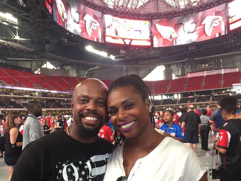Dr. Gary Stewart and his wife, Africa, love the new Mercedes-Benz stadium.