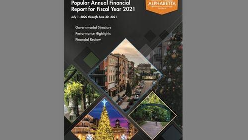 Alpharetta has released the city’s Annual Citizens Report for the 2021 calendar year. (Courtesy City of Alpharetta)