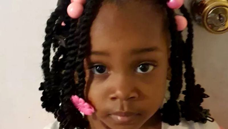 Khalis Eberthart, a 5-year-old girl, was shot and killed when her 3-year-old sibling found a gun Thanksgiving night at their South Fulton apartment, according to police.
