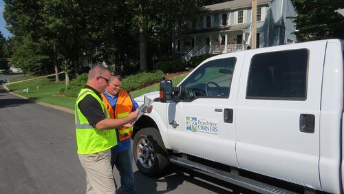 Peachtree Corners’ public works department earns national recognition for its geospatial asset inventory project. Courtesy CH2M and City of Peachtree Corners