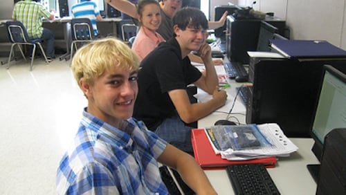 Students at Pataula Charter Academy in computer lab.