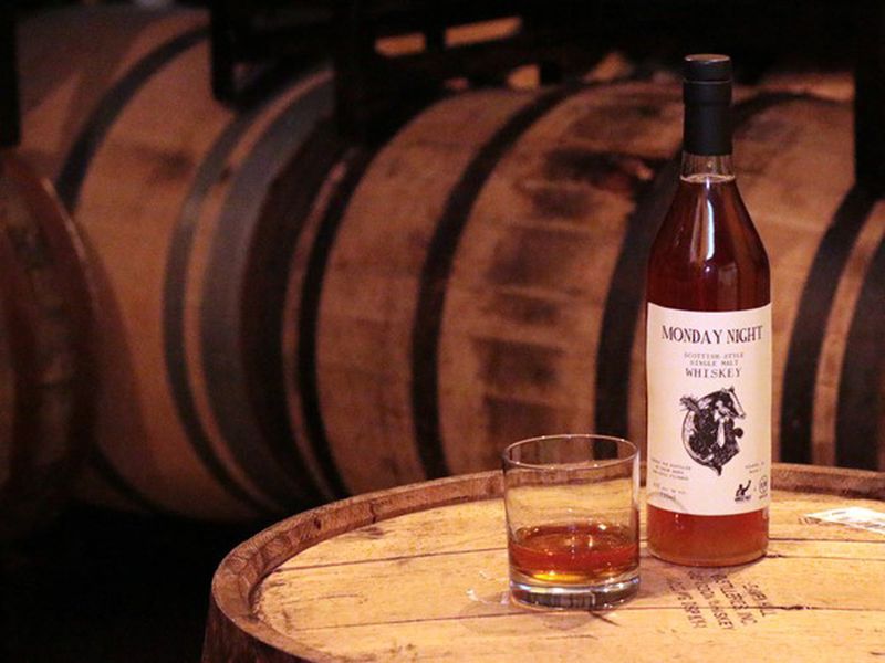  Atlanta's Monday Night Brewing and ASW Distillery partnered to produce a Scottish-style single malt whiskey. CONTRIBUTED BY: Monday Night Brewing Co.