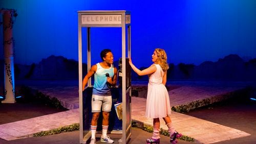 Out Front Theatre Company's production of the musical "Xanadu" continues through Nov. 14.