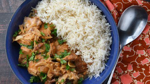 Quick-Braised Coconut Chicken. (CHRIS HUNT FOR THE ATLANTA JOURNAL-CONSTITUTION)