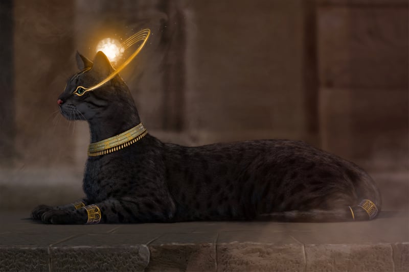 A regular cat transforms into an Egyptian goddess dubbed Bastet King during the "Horizon of Khufu" VR immersion adventure at the Illuminarium space off the Beltline. ECLIPSO