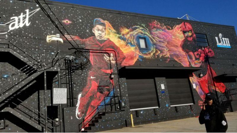 Fabian Williams latest mural, “Where Dreams are Made,” is on the side of the Westside Cultural Arts Center in Midtown. (Photo: The Atlanta Journal-Constitution)