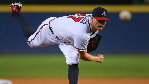 Shelby Miller was an All-Star when pitching for the Braves in 2015.  Curtis Compton / ccompton@ajc.com