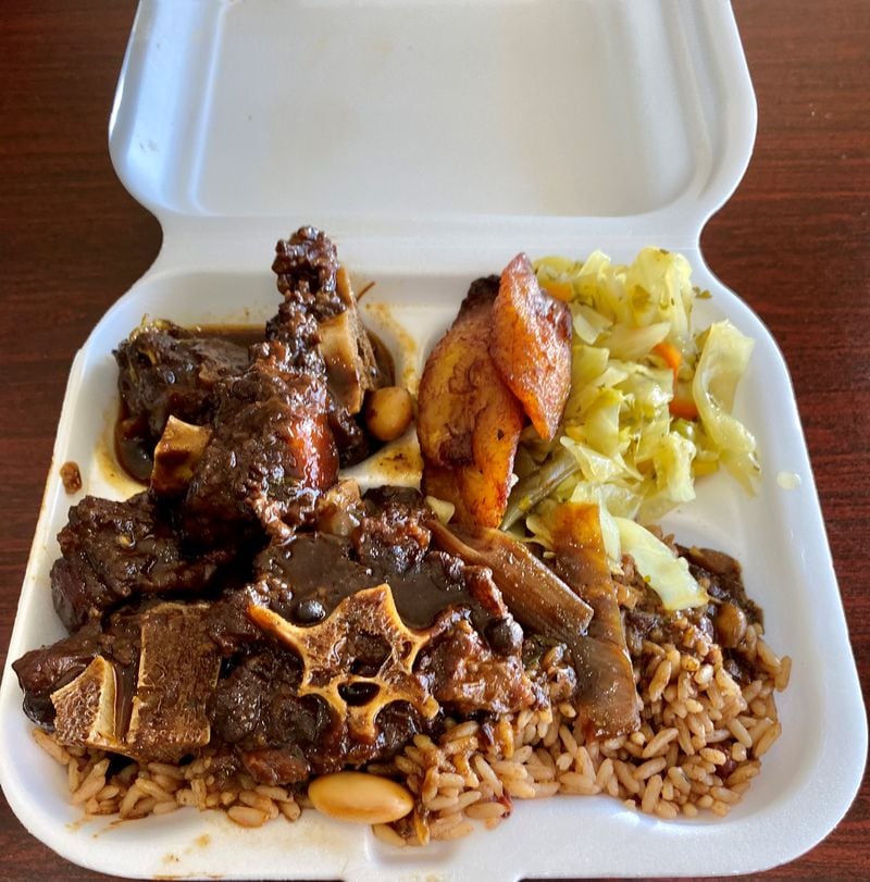 Oxtails are a standout at Kingston’s Caribbean Restaurant. Wendell Brock for The Atlanta Journal-Constitution