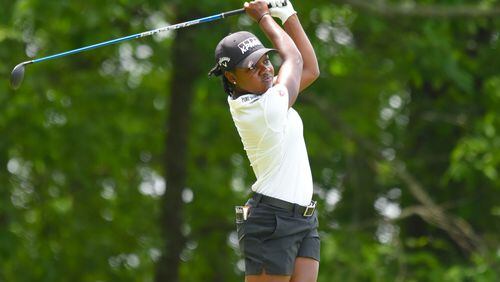Mariah Stackhouse during the second round of the Symetra Classic at Atlanta National Golf Club on April 29, 2017 in Milton, GA. (Scott Miller/Special)