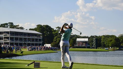 ATLANTA, GA - SEPTEMBER 25: Rory McIlroy tees off on the 15th hole during the final round of the TOUR Championship, the final event of the FedExCup Playoffs, at East Lake Golf Club on September 25, 2016 in Atlanta, Georgia. (Photo by Ryan Young/PGA TOUR)