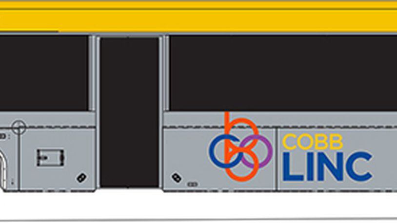 A rendering of the new branding of Cobb transit