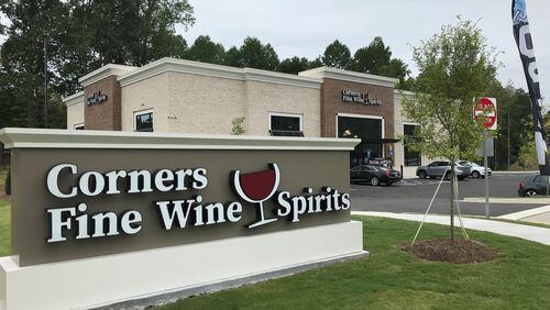 The newly opened 12,000 square-foot Corners Fine Wine and Spirits at 5730 Peachtree Parkway is the result of the efforts of Gerald Davidson and his partners Stuart Cross and John Curry. (Courtesy City of Peachtree Corners)