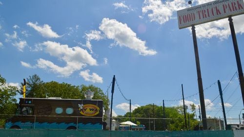 A view of the Atlanta Food Truck Park & Market from its parking lot. Which food trucks you’ll find there depends on when you show up, because many of the food trucks that hang out there also go to festivals and road races. CONTRIBUTED BY HENRI HOLLIS
