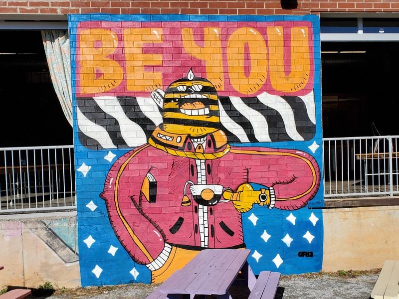 George F. Baker III’s "Be You" mural.