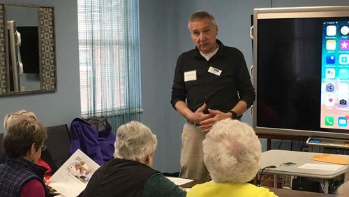 BH Technology groups works with senior adults to increase their technological skills.