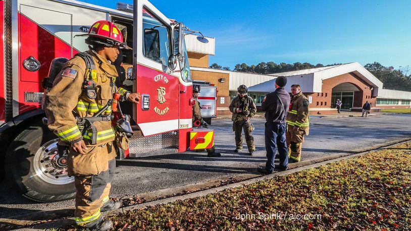 Cleveland Avenue Elementary School was evacuated early Wednesday after a problem with the heating, ventilation and air conditioning system, Atlanta fire spokesman Cortez Stafford said.