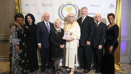 The Georgia School Boards Association (GSBA) recognized the Gwinnett Board of Education as the winner of the 2018 Governance Team of the Year award for achieving all-around success in their district. Courtesy GCPS