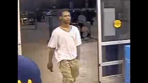 This is the man police are searching for in connection with an alleged assault at a Covington Walmart.