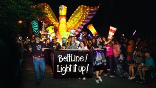 The annual Art on the Atlanta BeltLine Lantern Parade returns Sept. 21. CONTRIBUTED
