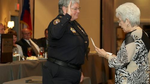 Peachtree City Police Chief Janet Moon has become the first woman to lead the Georgia Association of Chiefs of Police. Courtesy Peachtree City Police