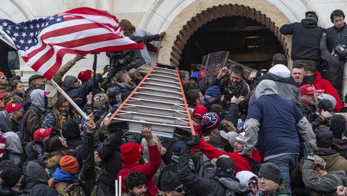 Six months have passed since supporters of then-President Donald Trump stormed the U.S. Capitol, and scars can still be detected from the riot. (Lev Radin/Pacific Press via ZUMA Wire/TNS)