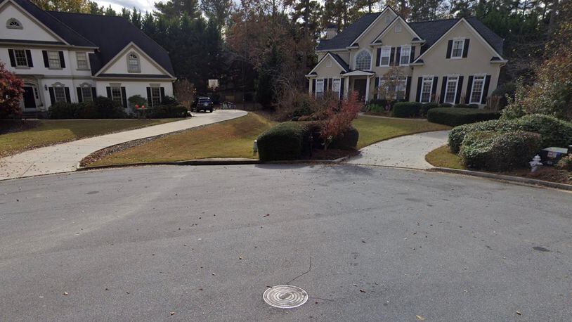 Johns Creek will address stormwater problems in the Foxmoor Circle cul-de-sac. GOOGLE MAPS