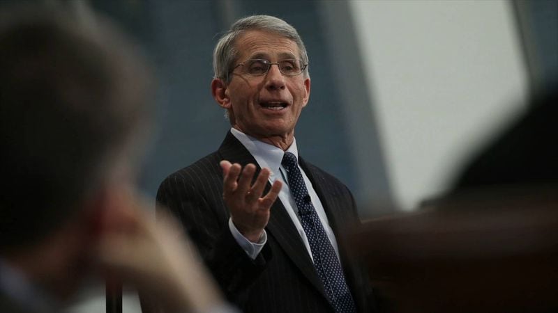 Dr. Anthony Fauci says it will take about two more weeks to have more definitive information on the transmissibility, severity and other characteristics of omicron, according to a statement from the White House. (AJC file photo)