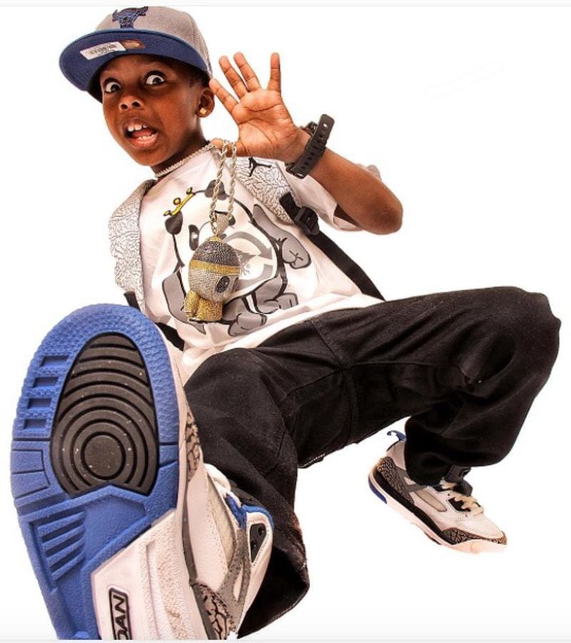 Corey Jackson, 12, raps under the name Lil C Note. (Courtesy of Patchwerk Recording Studios)