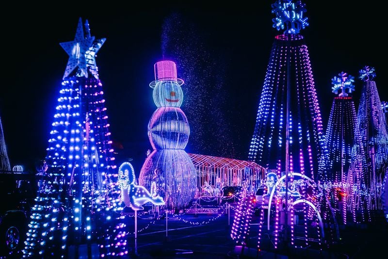 The World of Illumination’s Reindeer Road is the world’s largest drive-through animated light show with more than two million animated lights.
(Courtesy of World of Illumination’s Reindeer Road)
