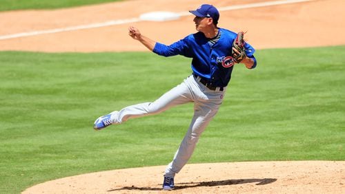 Armando Rivero had a 2.13 ERA in 43 relief appearances for the Triple-A Iowa Cubs last season with 105 strikeouts in 67 2/3 innings. The Braves took him in Thursday’s Rule 5 draft. (Icon Sportswire)
