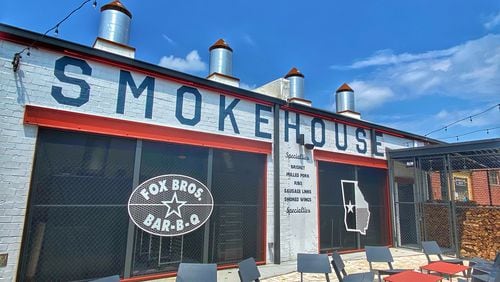 The smokehouse at the Fox Bros. Bar-B-Q at the Works. / Courtesy of Fox Bros. Bar-B-Q