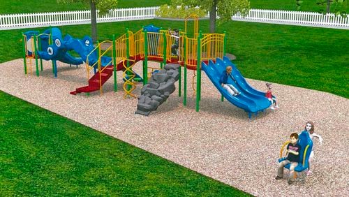 The Norcross City Council recently approved $62,385 using SPLOST funds to replace playground equipment at Rossie Brundage Park making it ADA compliant. Courtesy City of Norcross