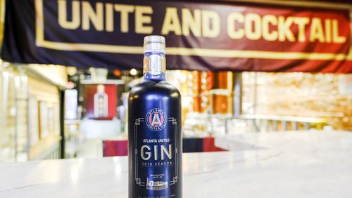 The swanky limited edition Atlanta United 2018 Season Gin at Old Fourth Distillery.