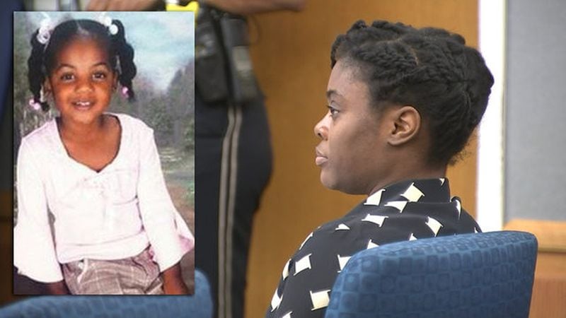 Emani Moss (left) was starved to death at age 10. Her stepmother Tiffany Moss (right) is on trial for murder and could get the death penalty.