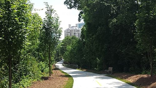 Path400 is a multi-use trail that runs through Atlanta’s Buckhead. Now, Sandy Springs is working to extend the trail to the Perimeter. LIVABLE BUCKHEAD