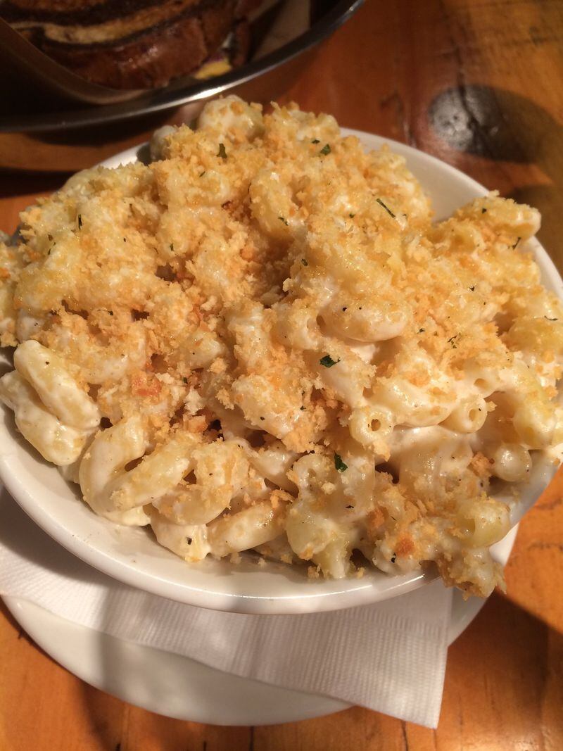 The Truffleupagus (truffle-scented macaroni and cheese) at Muss & Turner’s East Cobb is named for a “Sesame Street” character. CONTRIBUTED BY WENDELL BROCK