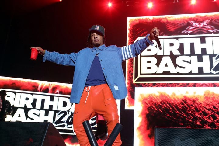T.I. was among the artists featured at the annual Hot 107.9 Birthday Bash ATL. The sold-out concert took place Saturday, June 17, 2023, at State Farm Arena. Credit: Robb Cohen for the Atlanta Journal-Constitution