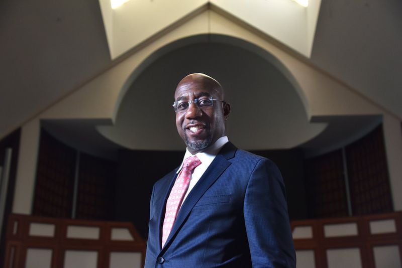 In his new role as a U.S. Senate candidate, the Rev. Raphael Warnock will have to steer clear of overt politicking from the pulpit of Ebenezer Baptist Church, where he is the senior pastor. Otherwise, it could threaten the church’s tax-exempt status. (Hyosub Shin / Hyosub.Shin@ajc.com)