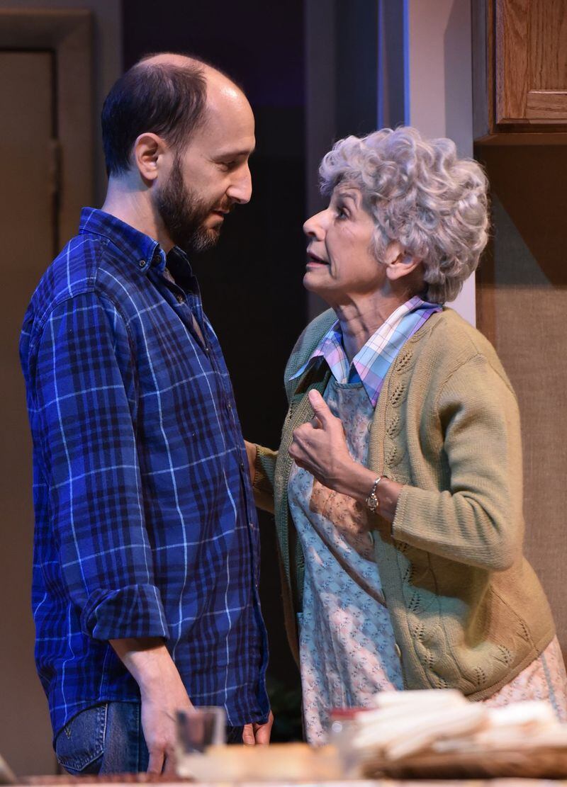 The Alliance Theatre’s “Crossing Delancey” co-stars Andrew Benator and Mary Lynn Owen. CONTRIBUTED BY GREG MOONEY
