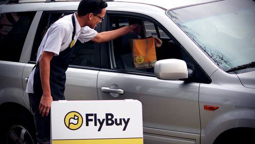 The app is designed so that restaurants have the order ready and outside for handoff when customers drive up. (Courtesy Flybuy Technologies)