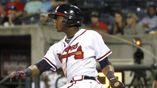Ronald Acuna raised his Triple-A average to .354. (Photo Ed Gardner, Mississippi Braves)