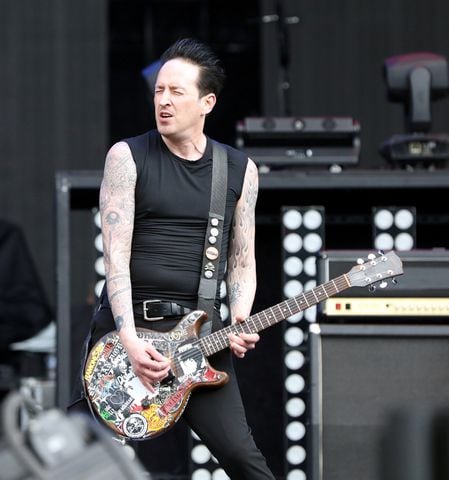 -- Joan Jett
After two years of Covid cancellations, Def Leppard, Motley Crue, Poison and Joan Jett and the Blackhearts rocked sold out Truist Park on Thursday, June 16, 2022.
Robb Cohen for the Atlanta Journal-Constitution