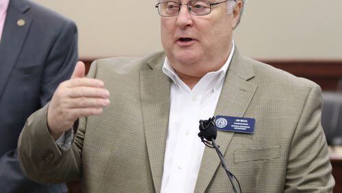 Jim Beck, suspended commissioner of the Georgia Insurance Department. EMILY HANEY / emily.haney@ajc.com