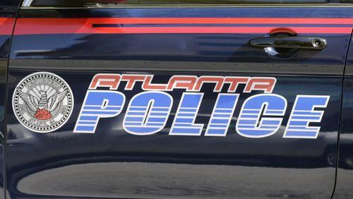 The patrol car was struck in the 500 block of Griffin Street.